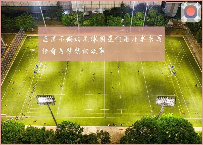 坚持不懈的足球明星们用汗水书写传奇与梦想的故事