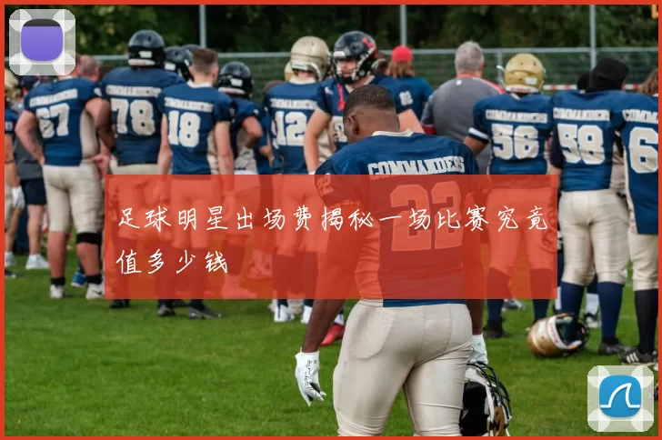 足球明星出场费揭秘一场比赛究竟值多少钱